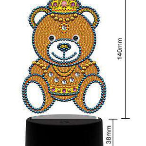 DP Lampe Teddybär Diamond Painting Leuchte, Bild 2