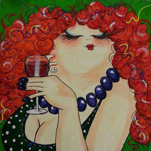 Dame mit roten Haaren Diamond Painting Motiv