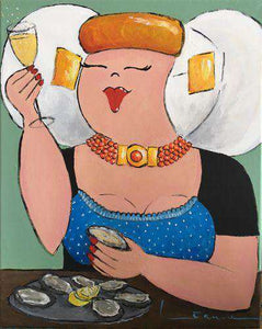 Fat Lady Champagner und Austern