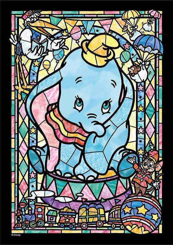 Dumbo Cartoonmotiv Diamond Painting