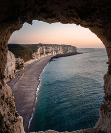 Normandie Klippenblick Diamond Painting mit Felsküste