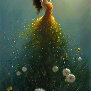 Träumer in der Natur Diamond Painting mit Lichtwiese, Bild 2