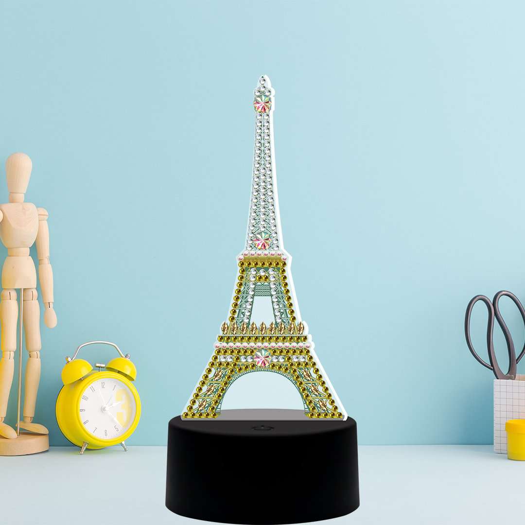 ﻿Diamond Painting Lampje Eiffeltoren