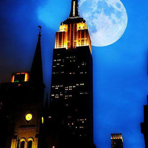 Empire State Building Diamond Painting bei Nacht