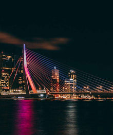 Erasmusbrücke Rotterdam Diamond Painting bei Nacht