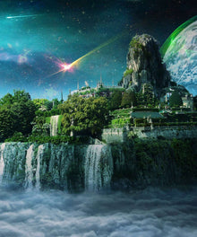 Schloss in der Traumwelt Diamond Painting Fantasy-Landschaft