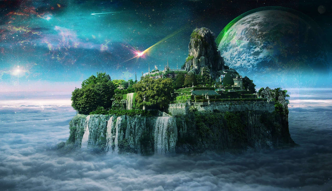 Schloss in der Traumwelt Diamond Painting Fantasy-Landschaft