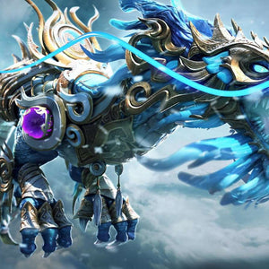 Roboter Drache Diamond Painting Fantasy Motiv