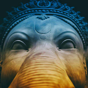 Ganesha Porträt Diamond Painting mit ruhigem Blick