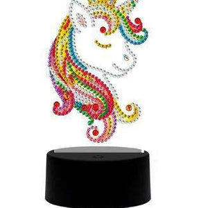 DP Lampe Fröhliches Einhorn Diamond Painting Leuchte