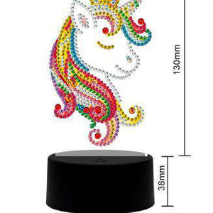 DP Lampe Fröhliches Einhorn Diamond Painting Leuchte, Bild 2