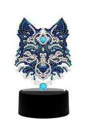 DP Licht Göttlicher Wolf Diamond Painting Leuchte