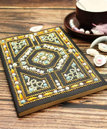 Royal Gold Diamond Painting Notizbuch Motiv