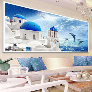Griechenland Delfine Großformat Diamond Painting