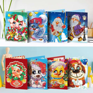 Weihnachtskarten Set #1 Diamond Painting 8 Stück