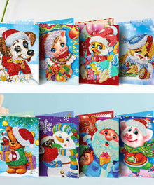 Weihnachtskarten Set #2 Diamond Painting 8 Stück