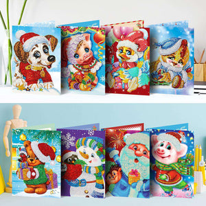 Weihnachtskarten Set #2 Diamond Painting 8 Stück