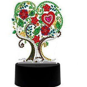DP Lampe Herzbaum Diamond Painting Leuchte