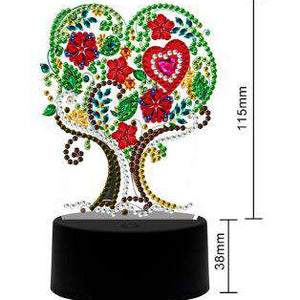 DP Lampe Herzbaum Diamond Painting Leuchte, Bild 2