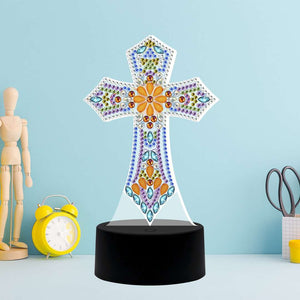 DP Licht Heiliges Kreuz Diamond Painting Leuchte