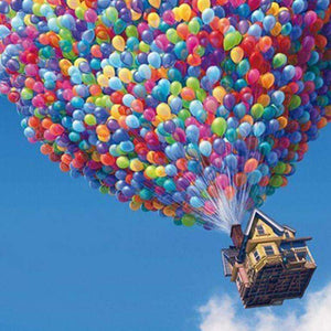 Haus mit Luftballons Diamond Painting