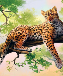 Leopard im Baum Diamond Painting