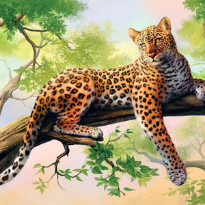 Leopard im Baum Diamond Painting