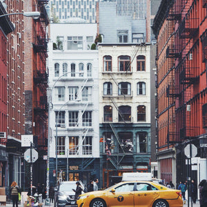 New York Taxi Straßenszene Diamond Painting