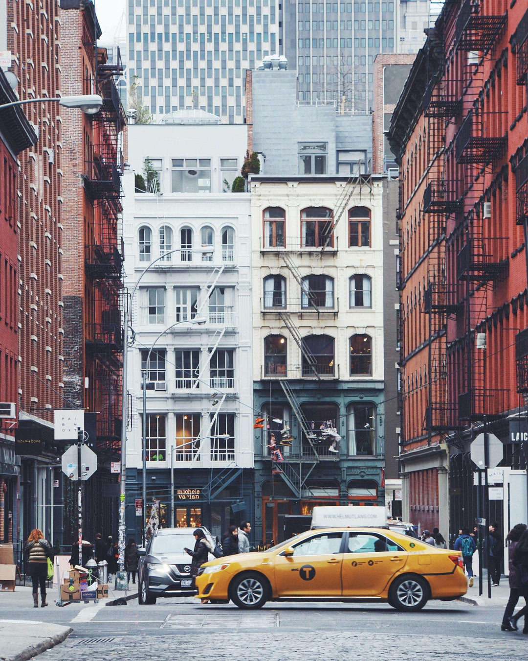 New York Taxi Straßenszene Diamond Painting