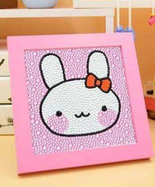 Mädchen mit Kaninchen Diamond Painting