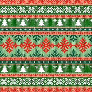 Weihnachtspullover Muster Diamond Painting Strickmotiv