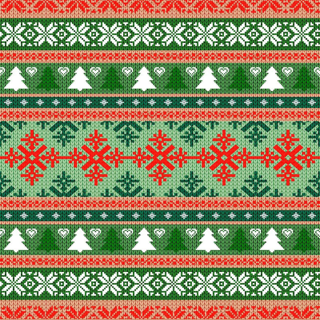 Weihnachtspullover Muster Diamond Painting Strickmotiv