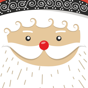 Weihnachtsmann Gesicht Motiv Diamond Painting