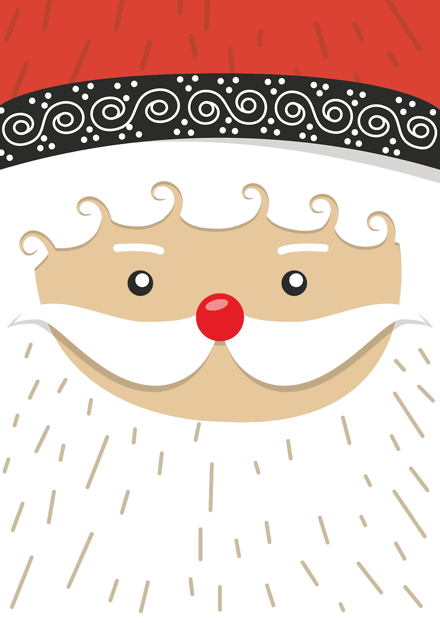Weihnachtsmann Gesicht Motiv Diamond Painting