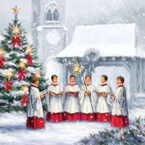 Weihnachtslied Chor Wintermotiv Diamond Painting