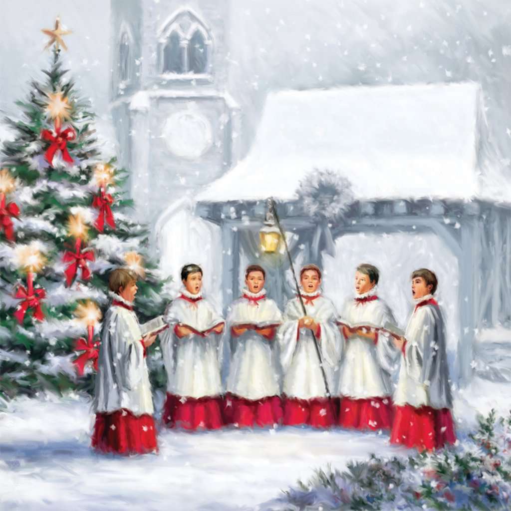 Weihnachtslied Chor Wintermotiv Diamond Painting