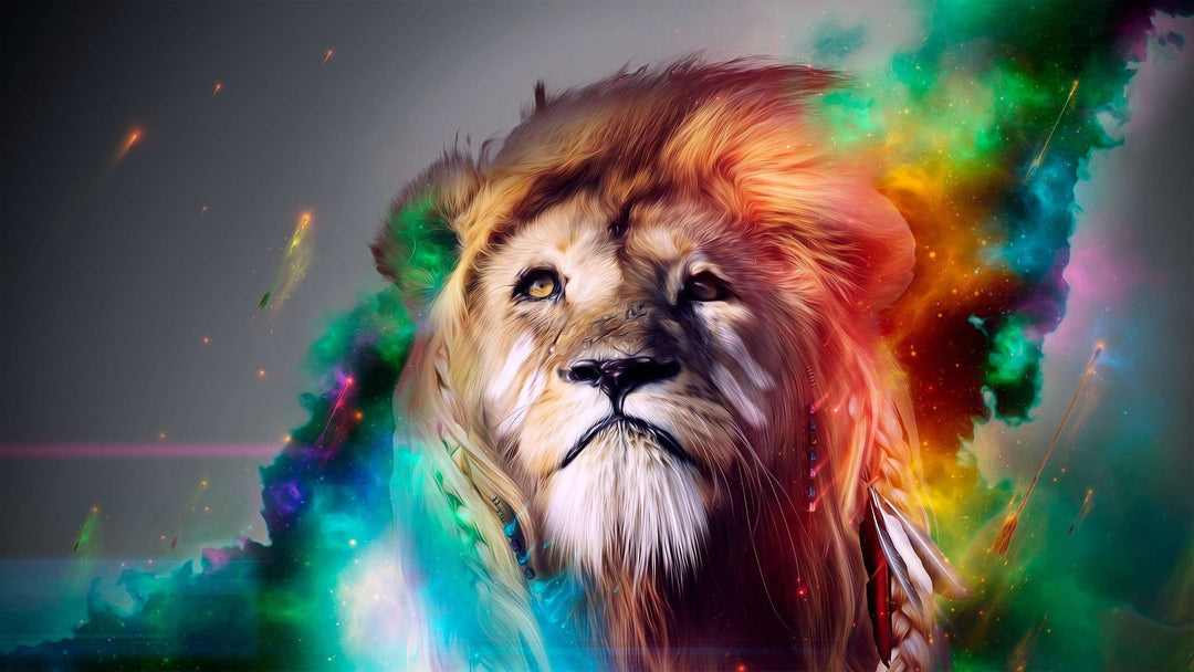 König des Dschungels Löwe Diamond Painting