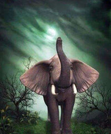 Kleiner Elefant und Hase Diamond Painting