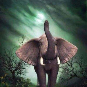 Kleiner Elefant und Hase Diamond Painting