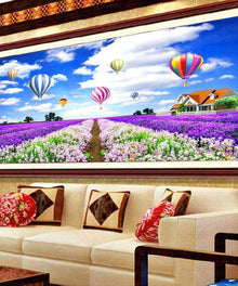 Bunte Heißluftballons Großformat Diamond Painting