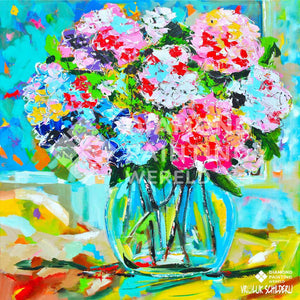 Bunter Blumenstrauß Blumen Diamond Painting