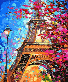 Buntes Paris Eiffelturm Diamond Painting