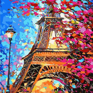 Buntes Paris Eiffelturm Diamond Painting