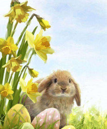 Osterhase im Frühling Diamond Painting
