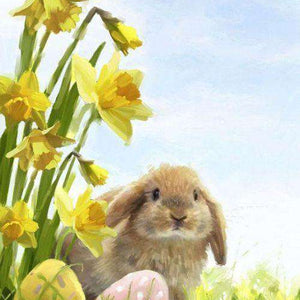 Osterhase im Frühling Diamond Painting