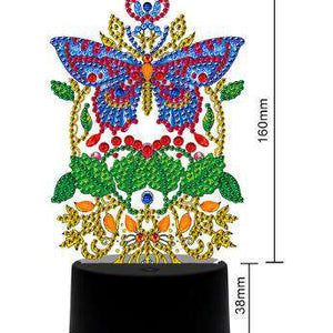 DP Lampe Königlicher Schmetterling Diamond Painting Leuchte, Bild 2