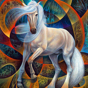 Kunstvolles Pferd Tiermotiv Diamond Painting