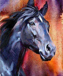 Kunstvolles Pferdeportrait Diamond Painting
