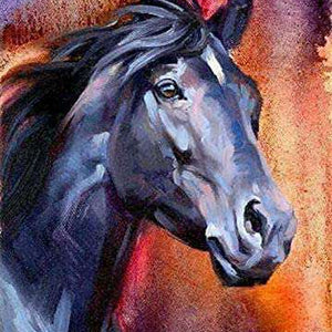Kunstvolles Pferdeportrait Diamond Painting