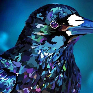 Kunstvoller Rabe Tiermotiv Diamond Painting